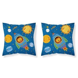 Návlek bavlněný pro děti, Vesmírné dobrodružství, 40 x 40 cm obraz
