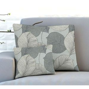 Návlek na polštář, OXY Listy šedé , 45 x 45 cm obraz