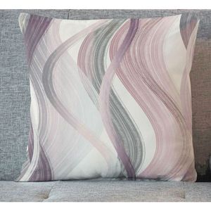 Návlek na polštář, OXY Vlny, vínový, 45 x 45 cm obraz