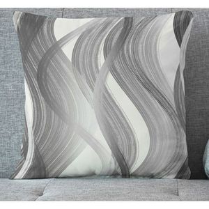 Návlek na polštář, OXY Vlny, šedý, 45 x 45 cm obraz