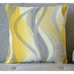 Návlek na polštář, OXY Vlny žluté , 45 x 45 cm obraz