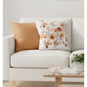 Návlek na polštář, Podzimní květy, 40 x 40 cm obraz