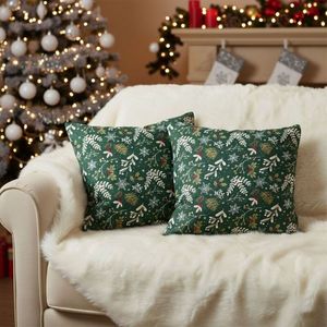 Návlek na Polštář, Zelené Vánoce, 40 x 40 cm obraz