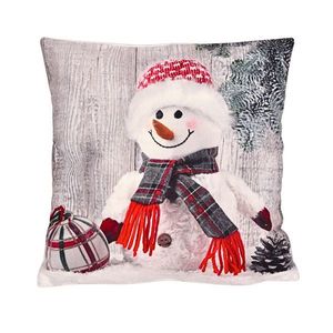 Vánoční 3D návlek, Sněhulák a větvička s baňkou, 40 x 40 cm obraz