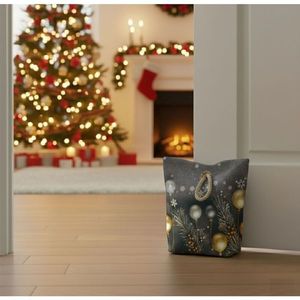 Dveřní zarážka - závaží, Vánoční baňky 22 x 23 cm obraz