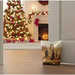 Dveřní zarážka - závaží, Chaloupky, 22 x 23 cm obraz