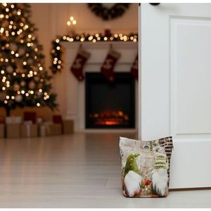 Dveřní zarážka - závaží, Dva trpaslíci v zeleném, 22 x 23 cm obraz