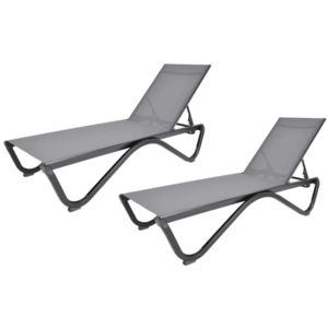 Polohovací zahradní lehátko 2 ks ZWL515 Rojaplast obraz