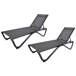 Polohovací zahradní lehátko 2 ks ZWL515 Rojaplast obraz