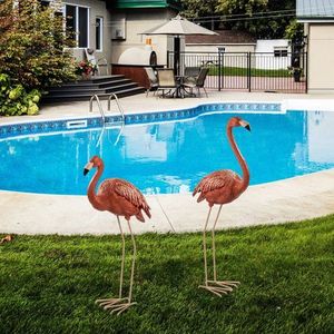 Decorative Garden Object Set (2 Pieces) Flamingo obraz