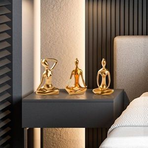 Sada dekorativních předmětů (3 kusy) Yoga obraz
