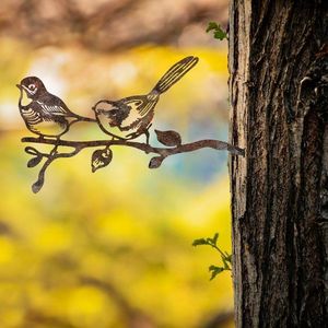 Zahradní dekorace Bird On The Branch 04 - Brown obraz