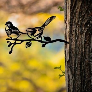 Zahradní dekorace Bird On The Branch 04 - Black obraz