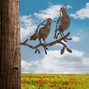 Zahradní dekorace Bird On The Branch 09 - Brown obraz