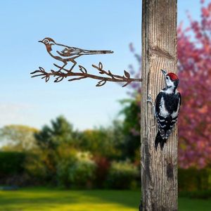 Zahradní dekorace Bird On The Branch 05 - Brown obraz