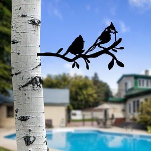 Zahradní dekorace Bird On The Branch 07 - Black obraz