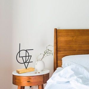 Dekorativní předmět Geometric - Black obraz