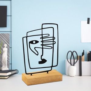 Dekorativní předmět Hide - Black obraz