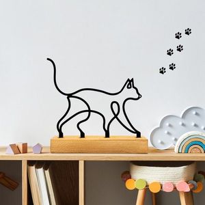 Dekorativní předmět Meow - Black obraz