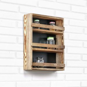 Wooden Shelf Big Three Layer Shelf obraz