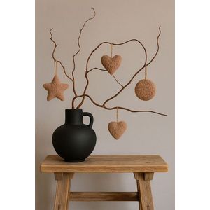 Christmas Ornament 3 Lu Set - Brown obraz