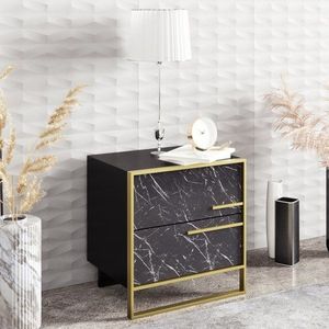 Noční stolek Polka - Black obraz