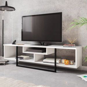 TV stolek Asal (150) - White, Black obraz