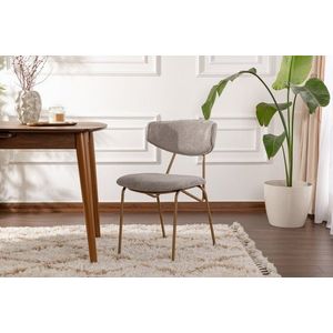 Sada židlí (2 kusy) Nancy - Grey, Gold obraz