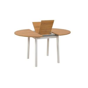 Extendable Dining Table Oliver - Oak, White obraz