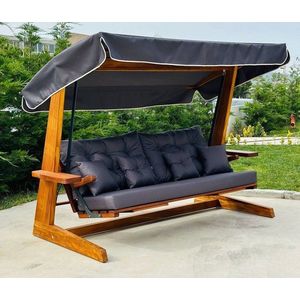 Garden Triple Swing Chair Luna Deluxe 2600 - Anthracite obraz