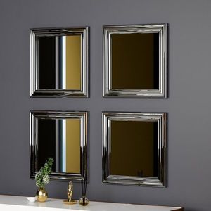 Mirror Set (4 Pieces) Loza - Silver obraz