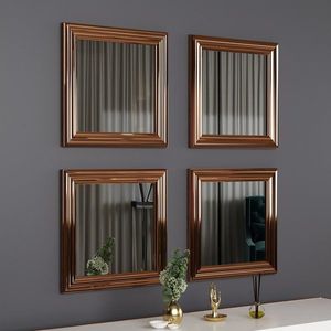 Mirror Set (4 Pieces) Loza - Bronze obraz