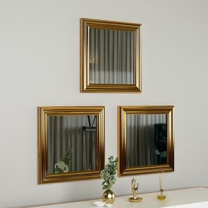 Mirror Set (3 Pieces) Otto - Gold obraz