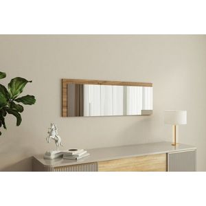 Zrcadlo Lariya - White, Walnut obraz