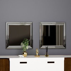 Mirror Set (2 Pieces) Bale - Silver obraz
