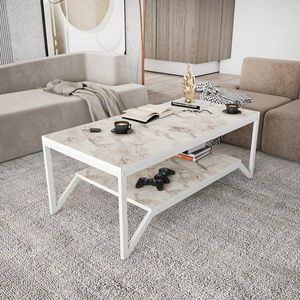 Konferenční stolek Flora - White obraz