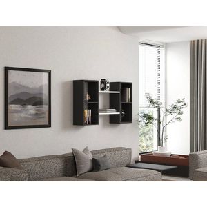 Nástěnná police Bambi - White, Anthracite obraz