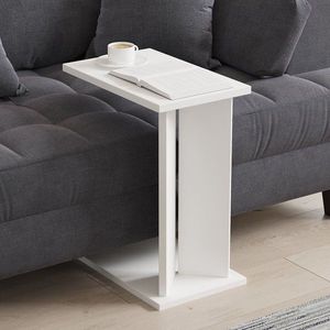 Odkládací stolek / Příruční stolek Lun - White obraz