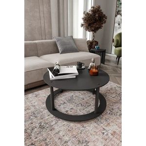 Konferenční stolek Hole Round - Black obraz