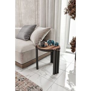 Sada odkládacích stolků (3 kusy) Lavia 3 - Walnut obraz