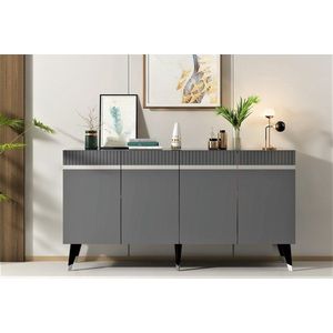 Konzolový stolek Defne - Anthracite, Silver obraz