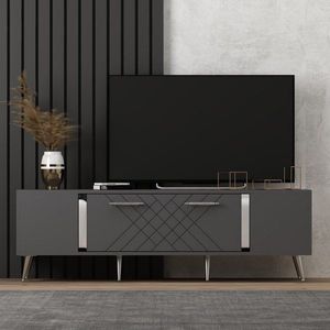 TV stolek Detas - Anthracite, Silver obraz