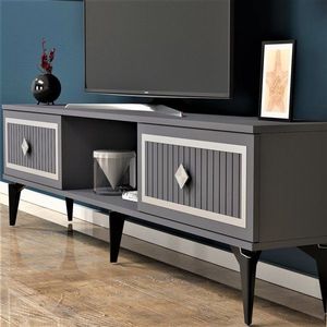 TV stolek Nil - Anthracite, Silver obraz