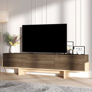 TV stolek Hege - Walnut, Sapphire Oak obraz