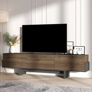 TV stolek Hege - Walnut, Black obraz