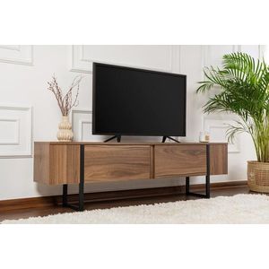 TV stolek Serenity - Walnut, Black obraz