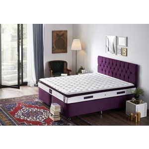 Mattress Purple 150x200 cm Double Size Padded Soft Mattress obraz