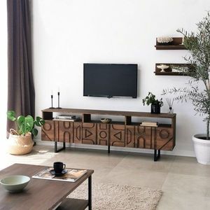 TV stěna / Sestava pod TV Aristo - Walnut obraz