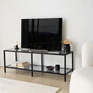 TV stolek Basic - Dark Grey, Black obraz