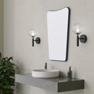 Bathroom Cabinet With Mirror Bella Cabinet - Black obraz